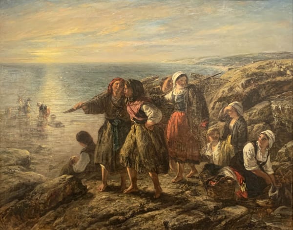 James Clarke Hook, Untitled Scene of Women by Seashore