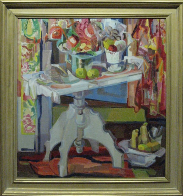 Clara Deike, E345 Still Life w/ White Table, 1951