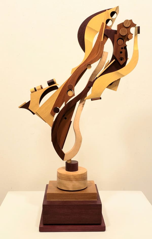 Michael D. Deming 30. Symphonic Interlock #34, 2020 hardwoods 22 x 13 x 6 in