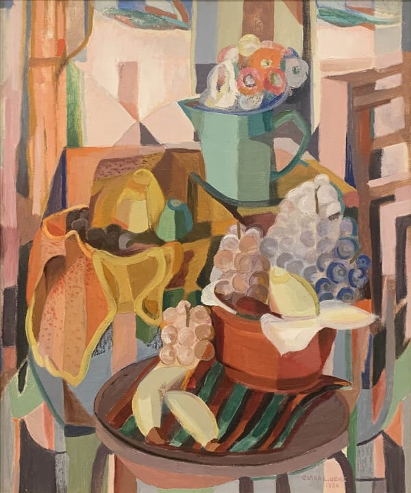 Clara Deike, E346 Still Life with Flowers & Fruit, 1956