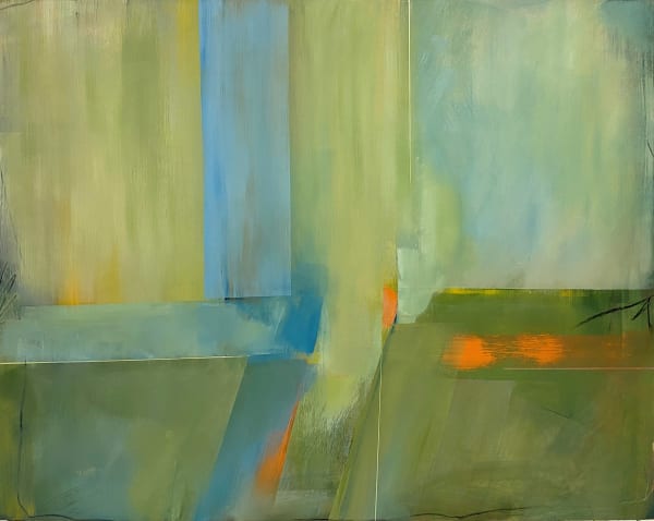 Kathleen Hammett 023-1 oil on paper 32 x 40 in