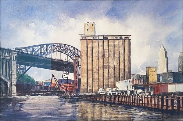 Douglas S. Smith, Untitled #4 (w/ Grain Silos)