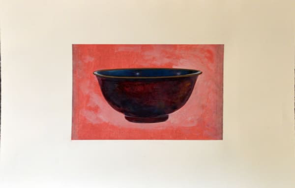 Michael Kellers, Ox-Blood Bowl (on pink), 2015