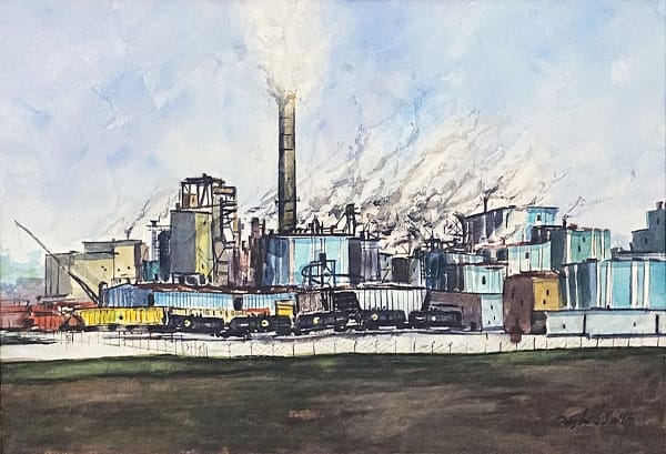 Douglas S. Smith, Untitled #5 (Flats, Trains, Cars)