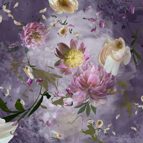 Ryn Clarke, Purple Petals Falling, 2021