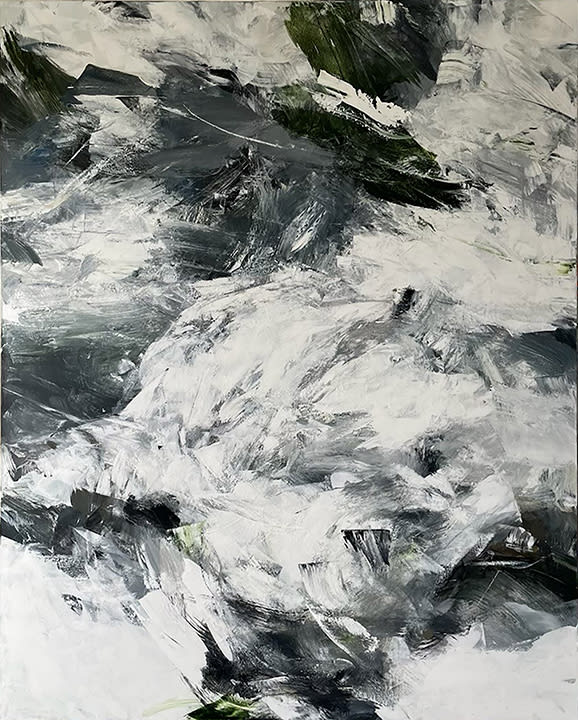 Susan Morosky Northern Shore I acrylic on canvas 60 x 48 inches