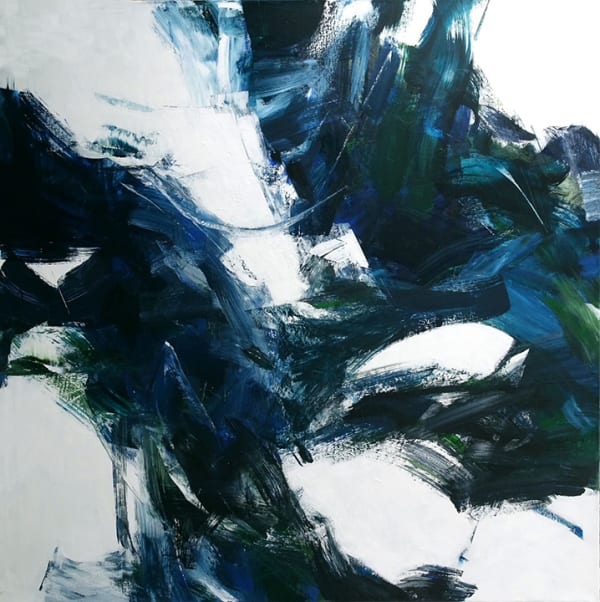 Susan Morosky Shadow Coast acrylic on canvas 48 x 48 inches