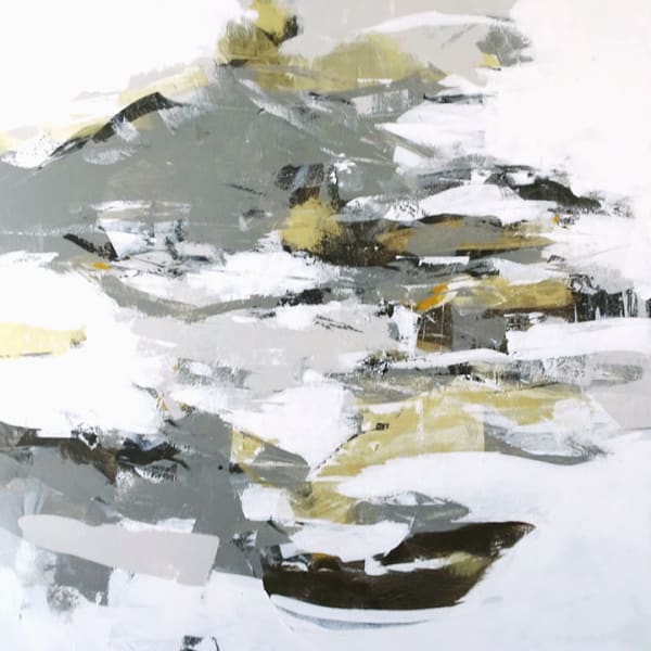 Susan Morosky Fog Cove I acrylic on canvas 36 x 36 inches