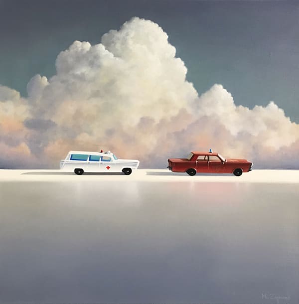 Michael Zigmond Emergency!, 2020 oil on canvas 20 x 20 in