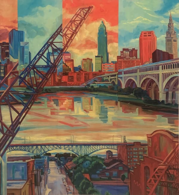 Phyllis Seltzer Scheme (section 3), 2009 heat transfer print 38 x 35 in