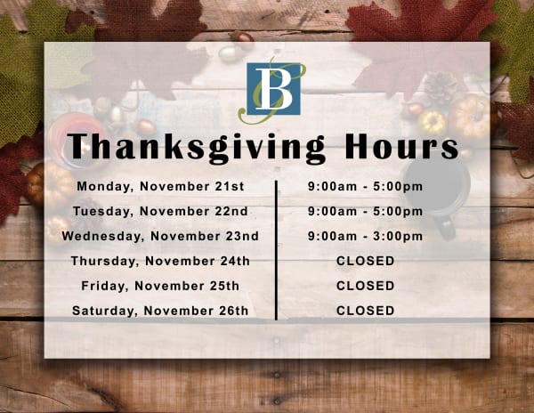 Thanksgiving 2022 Hours