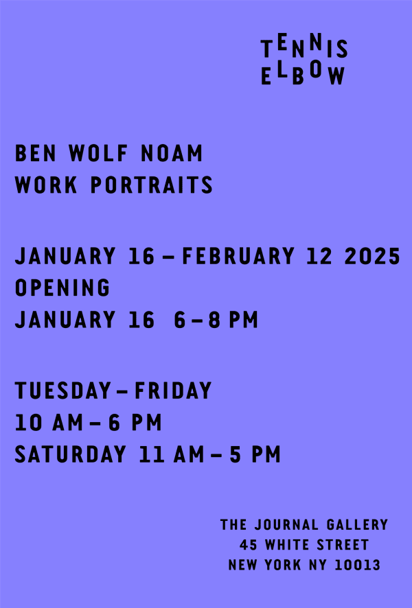 Ben Wolf Noam. Work Portraits Invitation