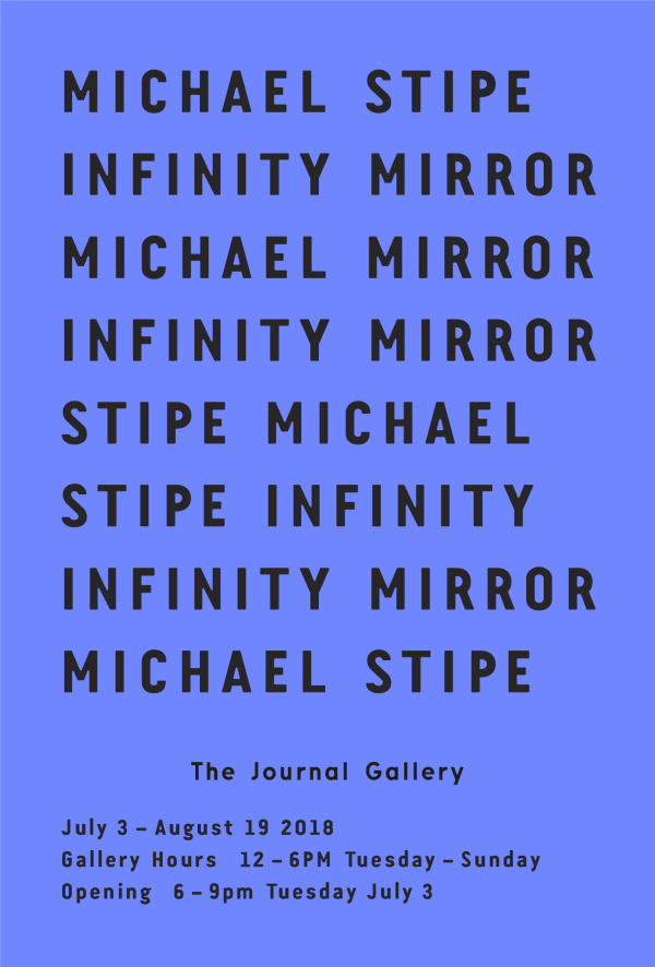 Invitation for Michael Stipe Infinity Mirror 2018