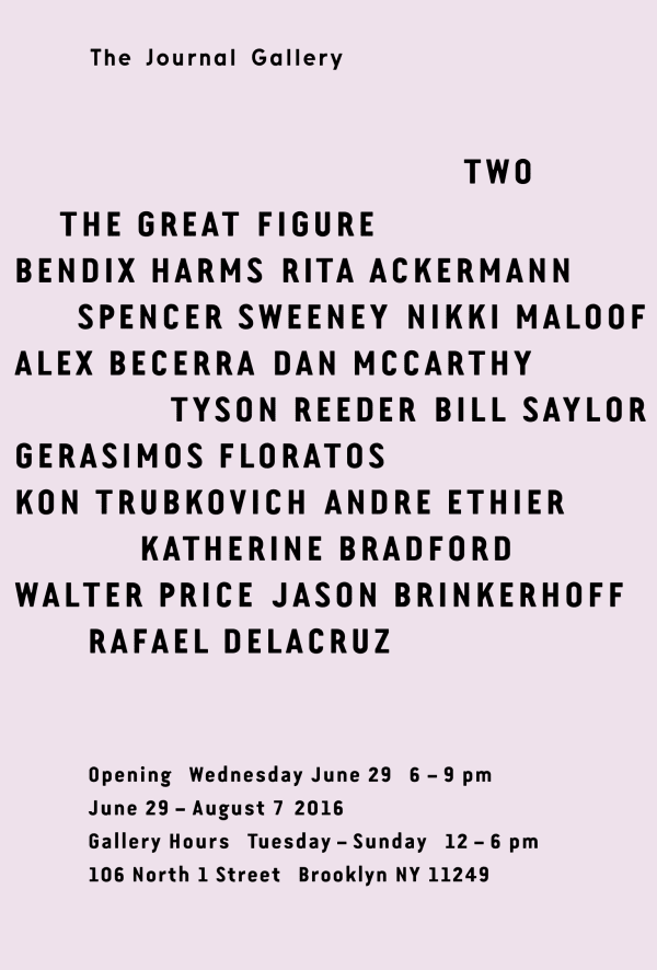 Bendix Harms, Rita Ackermann, Spencer Sweeney, Nikki Maloof, Alex Becerra, Dan McCarthy, Tyson Reeder, Bill Saylor ...