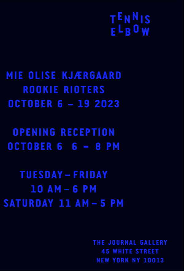 Invitation for Mie Olise Kjærgaard: Rookie Rioters, Tennis Elbow 123