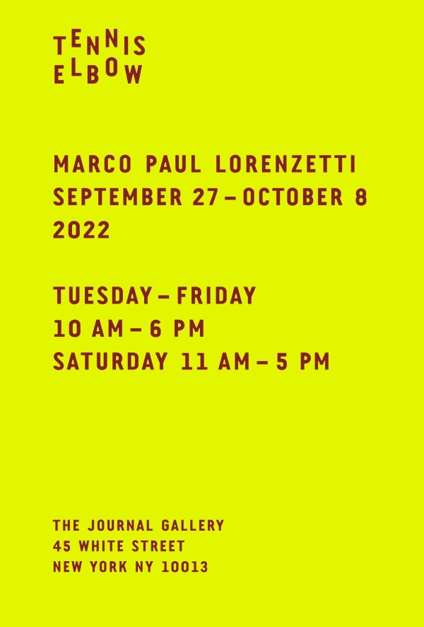 Invitation for Marco Paul Lorenzetti, Tennis Elbow 105 2022