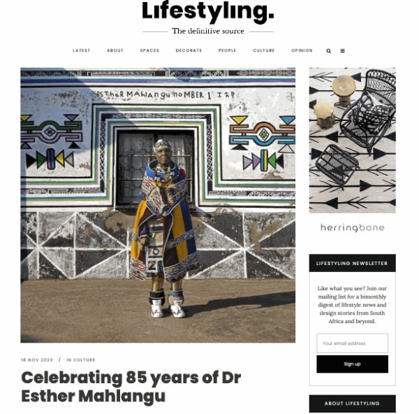 Celebrating 85 years of Dr Esther Mahlangu