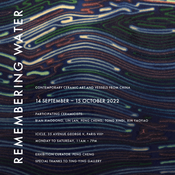 Remembering Water ICICLE Cultural Space, 35 avenue George V, Paris