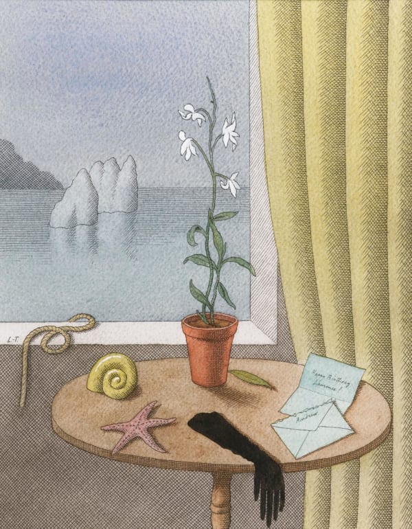 Pierre Le-Tan - White Potteries By A Window, 2018