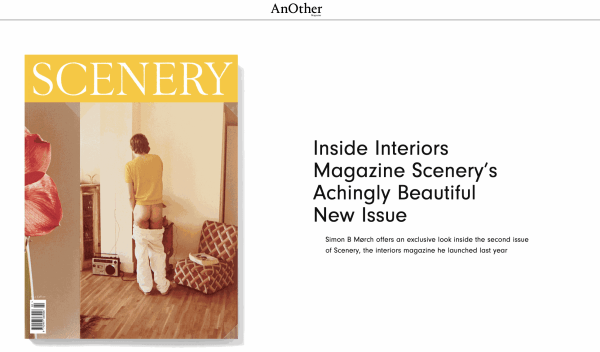 Image of the AnOther Magazine Website