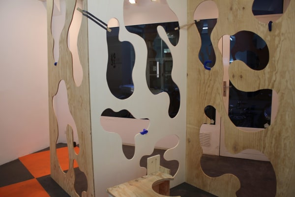 Exhibition views of Indistinct chatters, the first solo show by the french contemporary artist Paul Lahana at UN-SPACED Gallery, Paris.