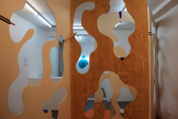 Exhibition views of Indistinct chatters, the first solo show by the french contemporary artist Paul Lahana at UN-SPACED Gallery, Paris.