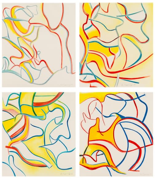 Willem de Kooning, Quatre Lithographies, 1986