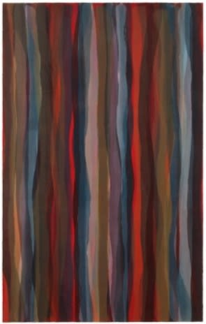 Sol LeWitt, Brushstrokes in Different Colors in Two Directions: One plate, 1993