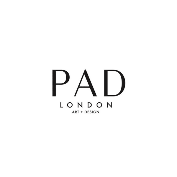 PAD london contemporary art fair logo featuring sculptural jewellery by Ute Decker