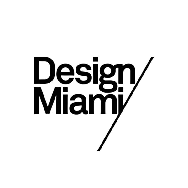 Design Miami exhibition logo featuring the architectural jewelry of Ute Decker
