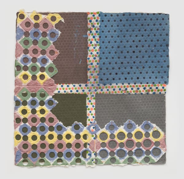 Untitled, c. 1987 Acrylic and thread on HMP paper 18 1/2 x 18 1/2 in 47 x 47 cm (ALS 368)
