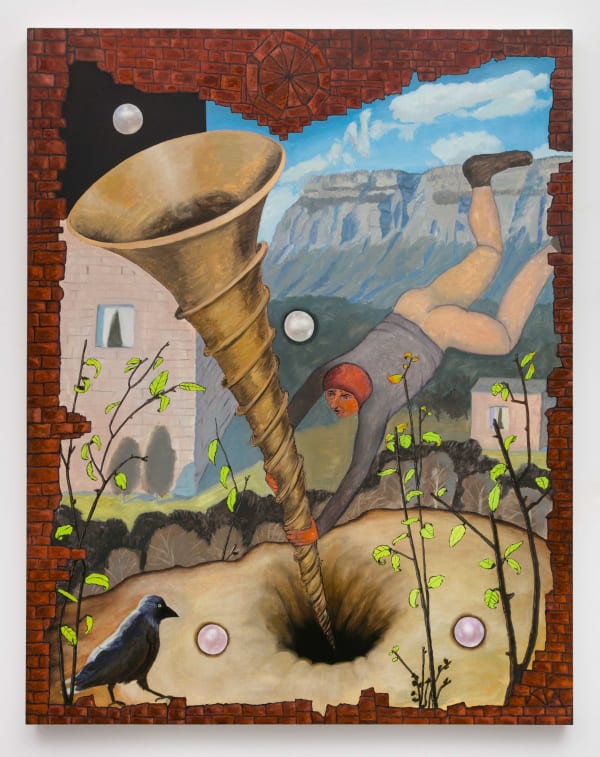 Anna Glantz Retrovertigo 2016 Oil on canvas 70 x 55 inches (177.8 x 139.7 cm) AGl 10