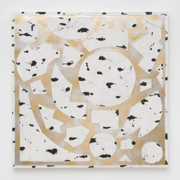 Rebecca Morris Untitled (#02-16) 2016 Oil and spray paint on canvas 48 x 48 inches (121.9 x 121.9 cm) RMo 3