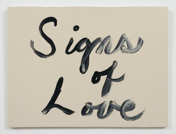 Ree Morton Signs of Love 1976 Oil on plywood 13.5 x 18 inches (34.3 x 45.7 cm) ReeM 3