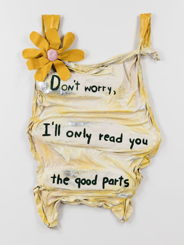 Ree Morton Don't worry, I'll only read you the good parts 1975 Oil on celastic 54 x 26 inches /137 x 66 cm ReeM 1 Image courtesy of Joerg Lohse and Alexander and Bonin Gallery