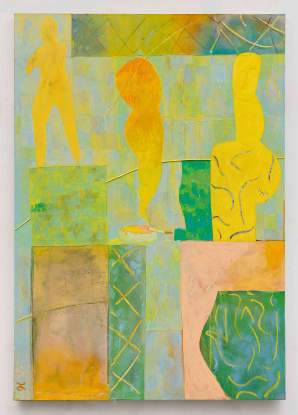 Volker Hüller Meanwhile 2015 Mixed media on canvas 56 x 78 inches (142.2 x 198.1 cm) VH 235