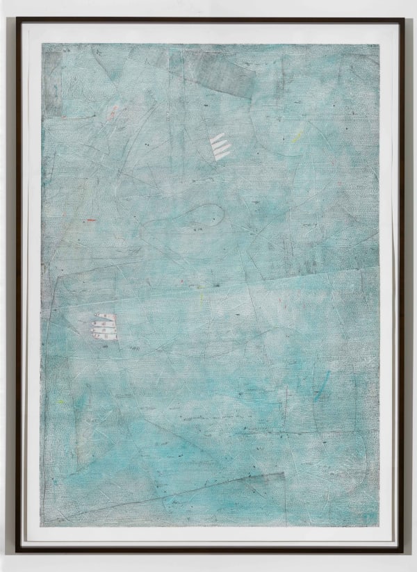 Volker Hüller L.I.T.S. (Hello) 2016 Hand colored etching 77.5 x 56 inches (196.9 x 142.2 cm