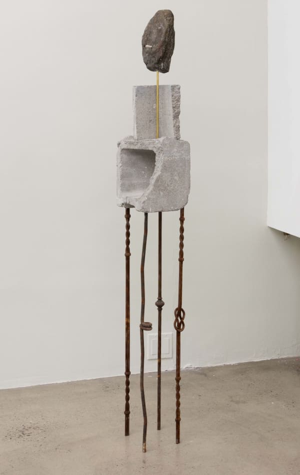 Volker Hüller Untitled 2016 Mixed media 60 x 5 x 5 inches (152.4 x 12.7 x 12.7 cm) VH 245