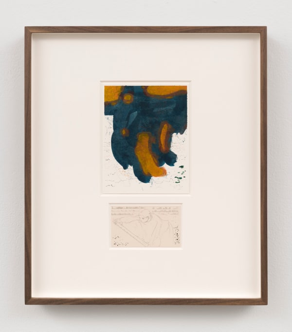 Furtivo, 2023 Ink, acrylic, pencil, on paper (diptych) 5 1/2 x 4 3/8 in (Top panel) 14 x 11 cm 2 1/8 x 3 1/2 in (Bottom panel) 5.3 x 8.8 cm