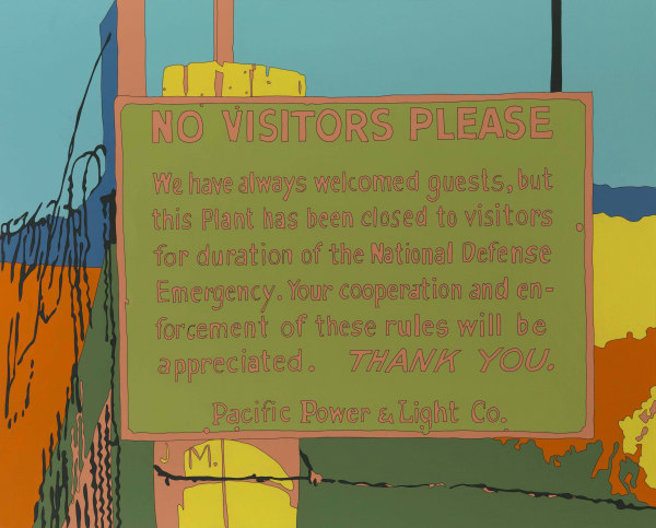 Russell Lee: Sign of the times. Yakima, Washington 2011 Acrylic on canvas 47.2 x 59.1 inches (120 x 150 cm) LRu 12