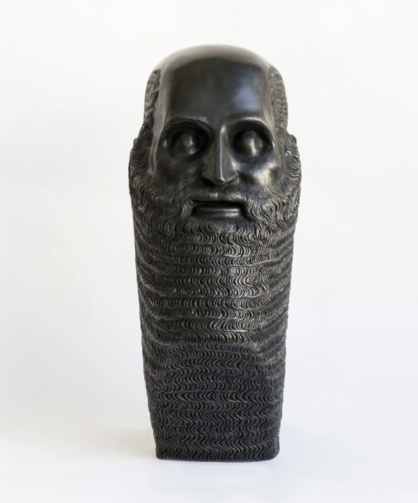 Portrait of a Bearded Man with Triangular Base 2015 Bronze 17.5 x 7 x 13 inches (44.5 x 17.8 x 33 cm) SP 20.1