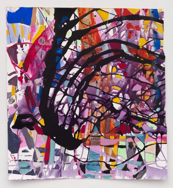 Untitled Mixed media on mylar 28 x 26 in 71.1 x 66 cm