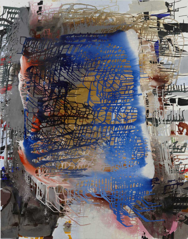 Jackie Saccoccio Portrait 2011 Oil and mica on linen 94 x 74 inches (238.8 x 188 cm) JSa 121