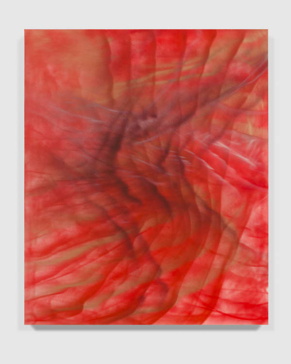 Andrea Marie Breiling Heart Hold, 2021 Aerosol spray on canvas 72 x 59 1/2 in 182.9 x 151.1 cm Private Collection