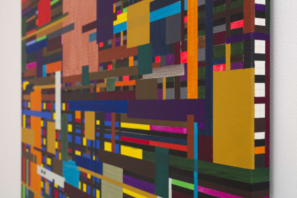 Up close [detail], 2020 Acrylic on canvas 59 1/8 x 47 1/4 in (150 x 120 cm)