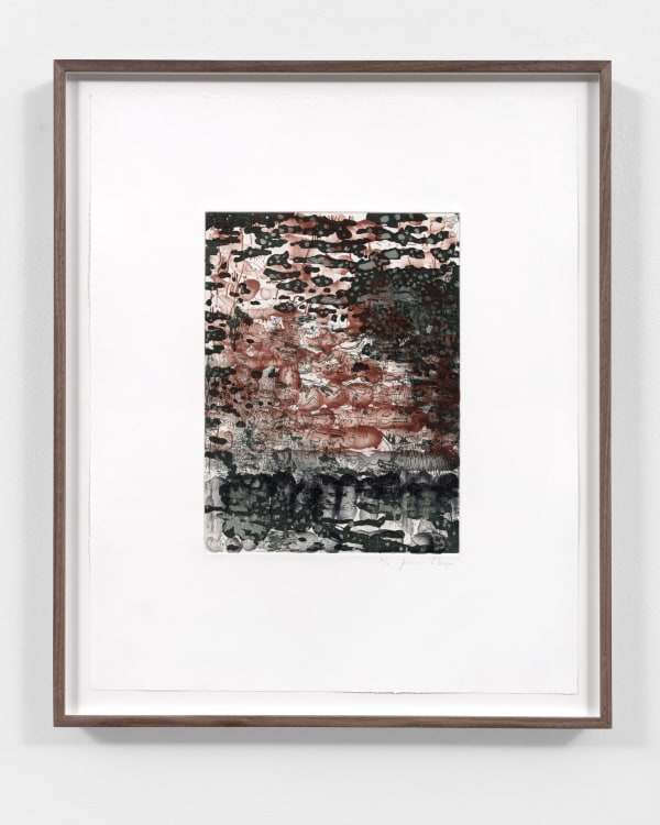 Dubium, 2018 Etching, sugarlift aquatint, open bite, spit bite, drypoint Printed on Magnani paper, 350 gr.: 16 7/8 x 13 3/4 inches (43 x 35 cm) Edition 2 of 14