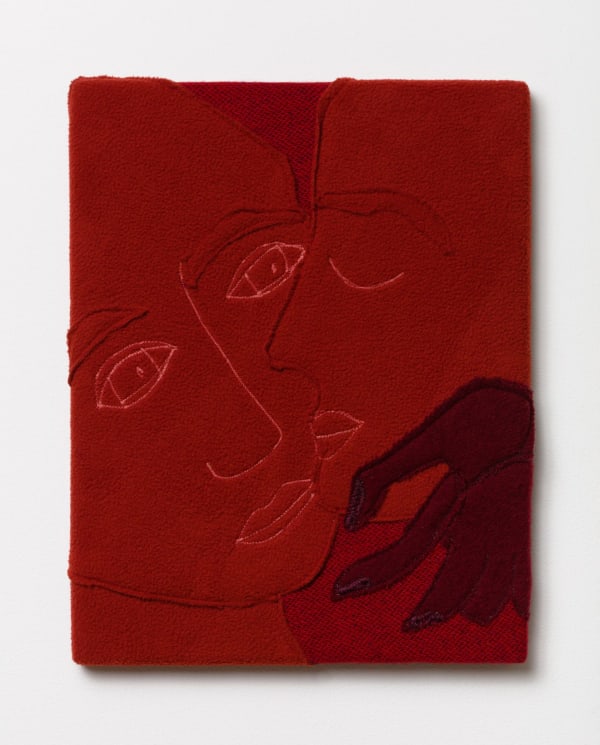 Alessandro Teoldi Untitled (Alitalia, Air Europa and Avianca) 2017 Airline inflight blanket 14 x 11 inches (35.6 x 27.9 cm) AlTe 21