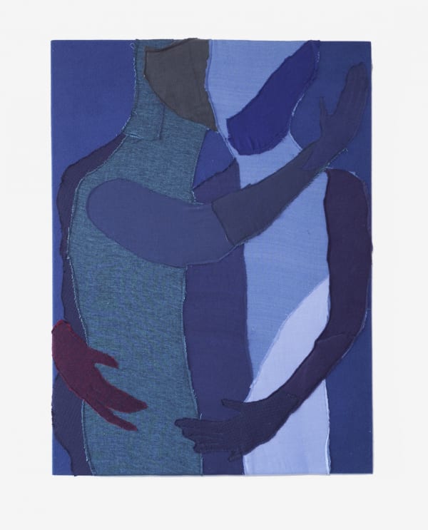 Alessandro Teoldi Untitled (El Al, AirBerlin, Delta, Avianca, Air Mauritius, British Airways, SwissAir, American Airlines and Lufthansa) 2016 Airline inflight blankets 40 x 30 inches (101.6 x 76.2 cm) AlTe 13