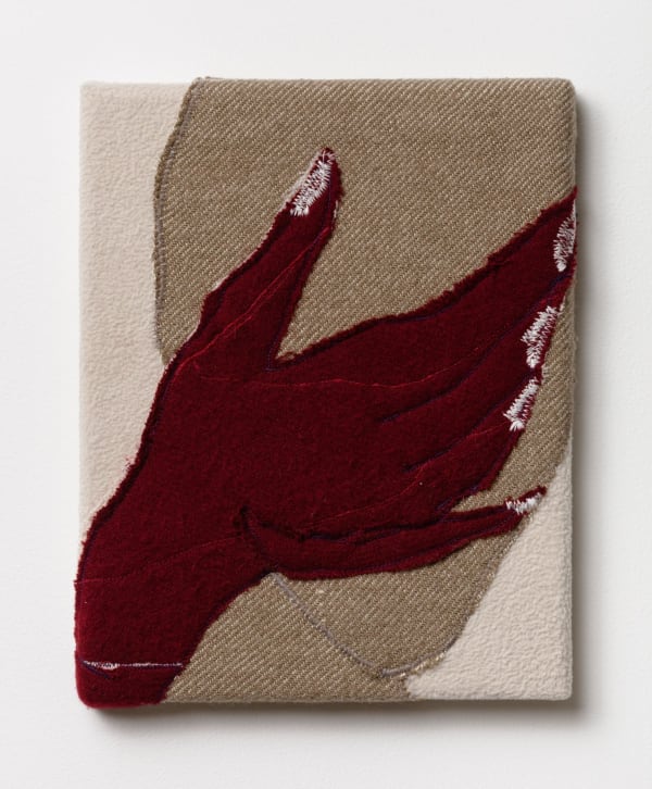 Alessandro Teoldi Untitled (AirEuropa, Air France and American Airlines) 2016 Airline inflight blankets 10 x 8 inches (25.4 x 20.3 cm) AlTe 3