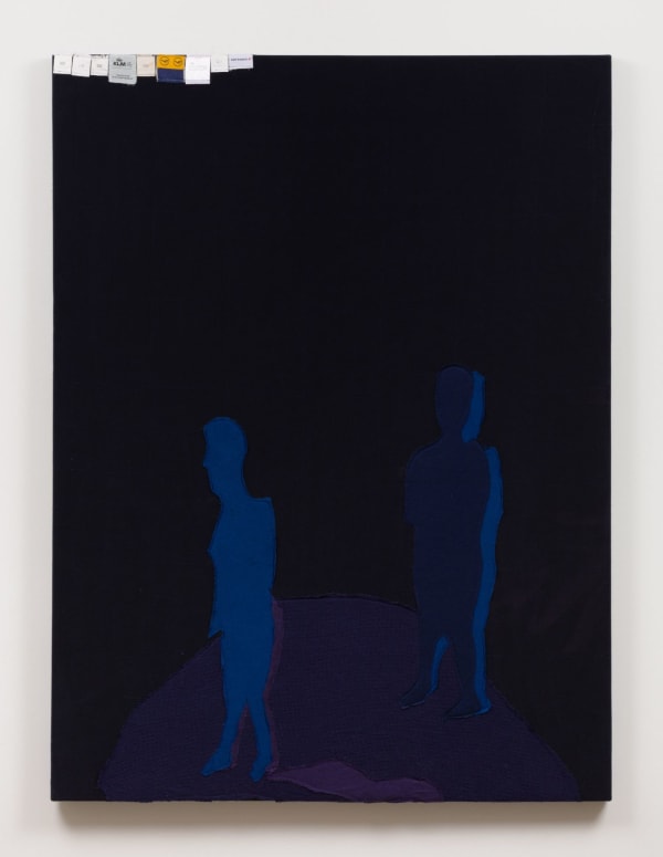Alessandro Teoldi Untitled (KLM, US Airways, Lufthansa and China Eastern Airlines) 2017 Airline inflight blankets 48 x 36 inches (121.9 x 91.4 cm) AlTe 15